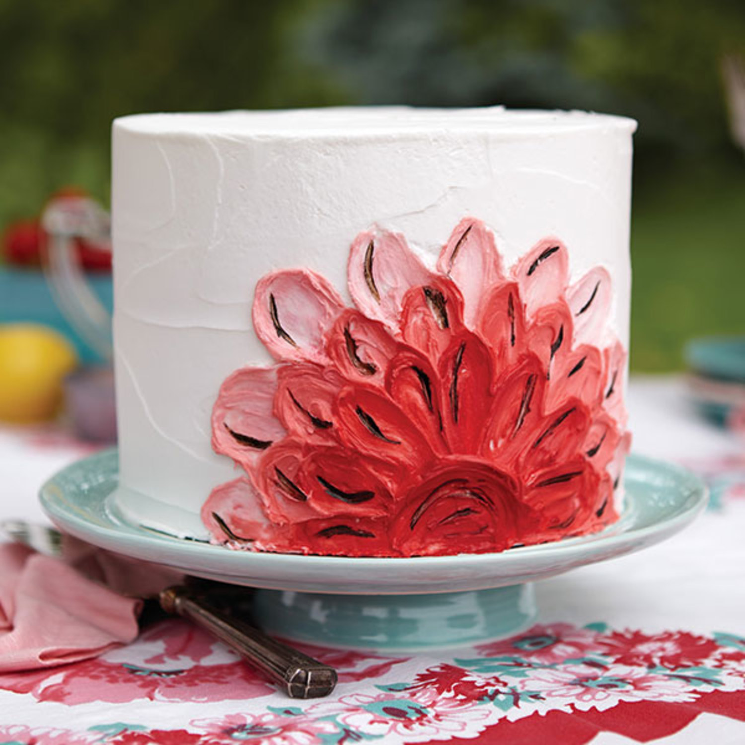 Painted Buttercream Cake