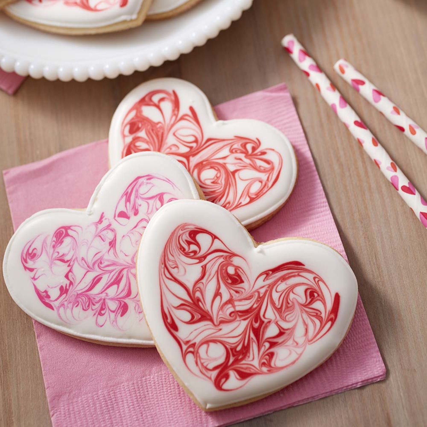 Valentine's Day Heart Sugar Cookies