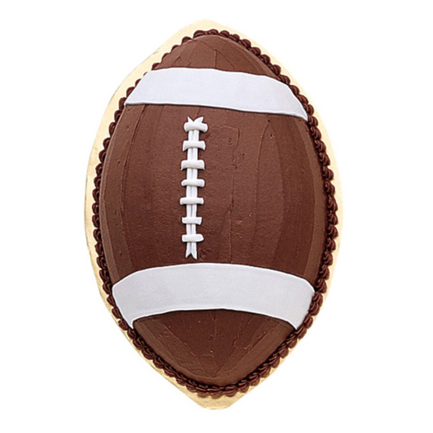 Football Shaped CakeServes 20 - We Create Delicious Memories - Oakmont  Bakery