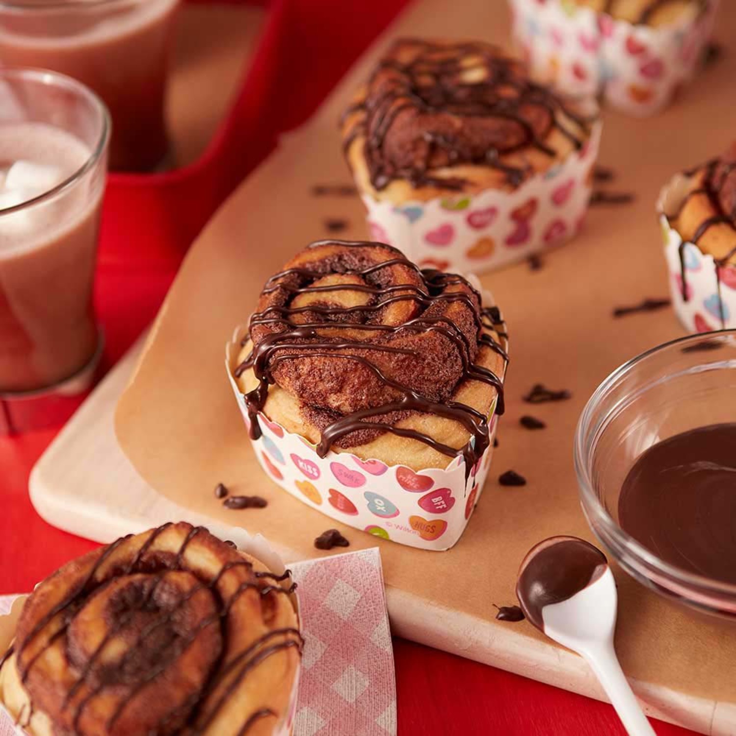 Chocolate Filled Sweet Rolls Wilton