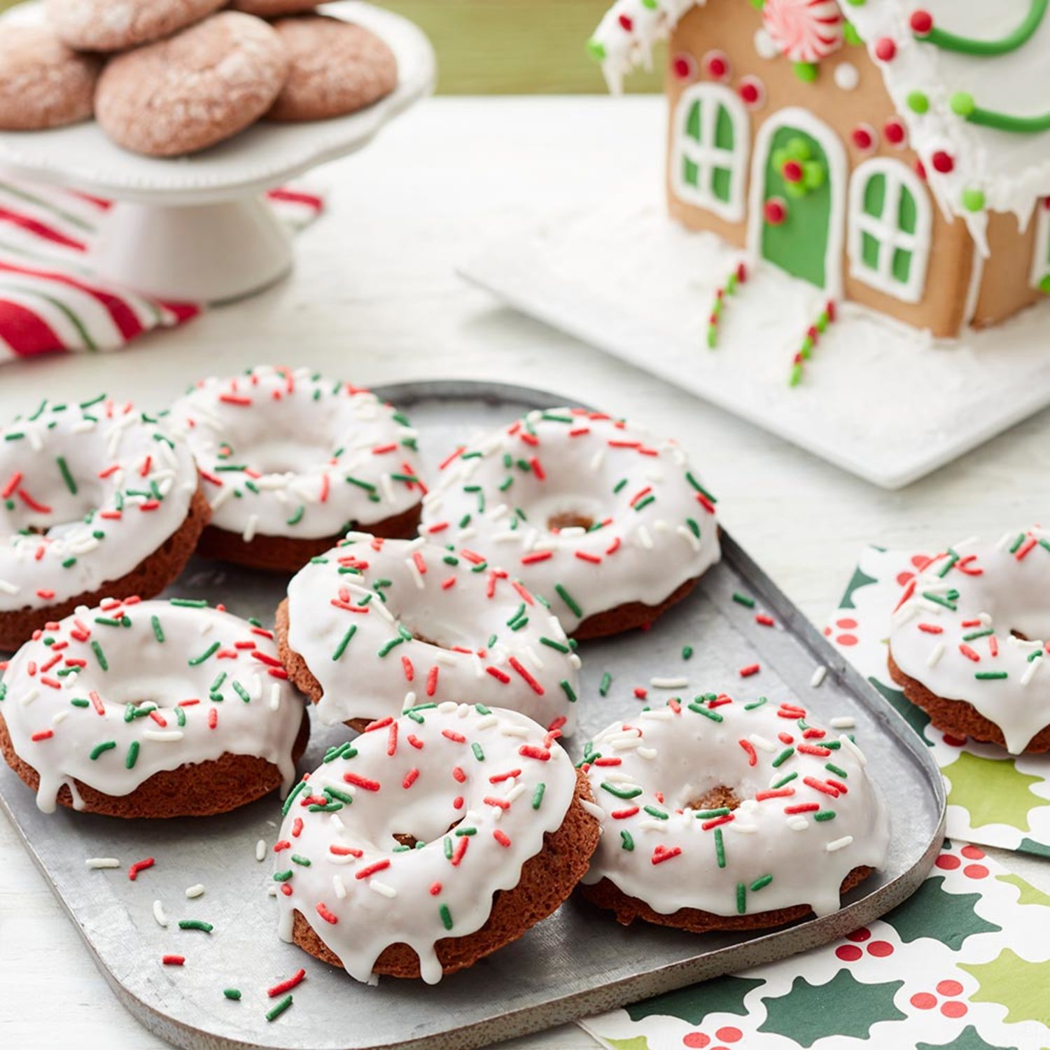 Glazed Gingerbread Donuts