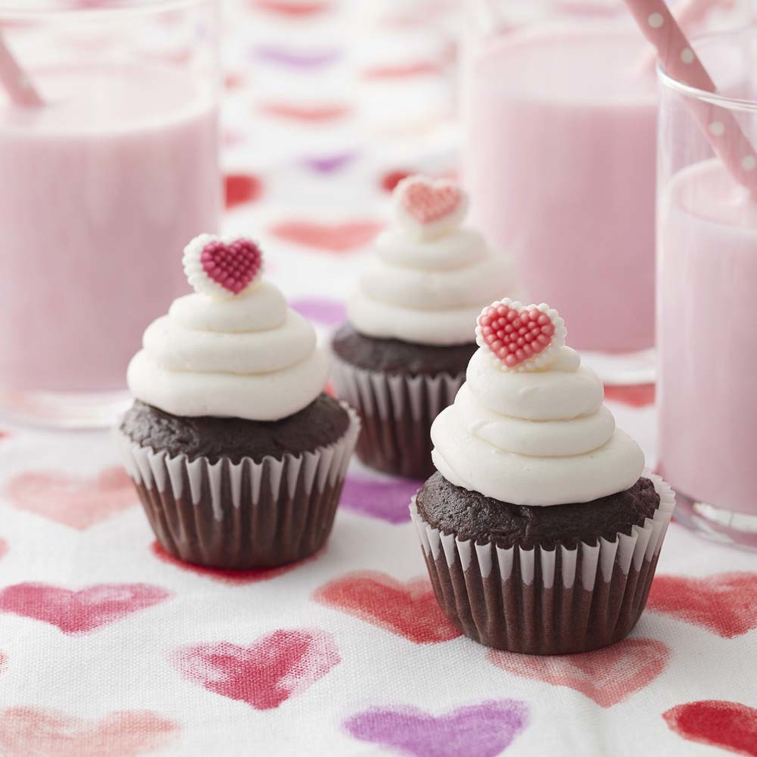 Mini Valentine Cupcakes