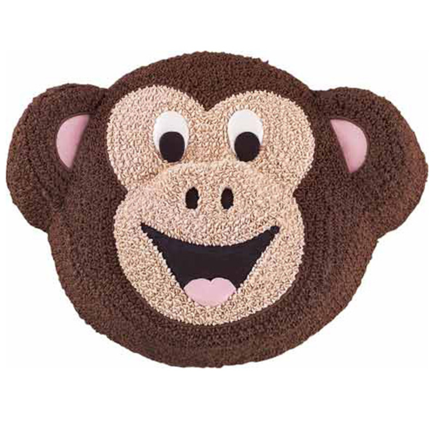 PINK MOD MONKEY FACE Image Edible cake topper decoration | eBay