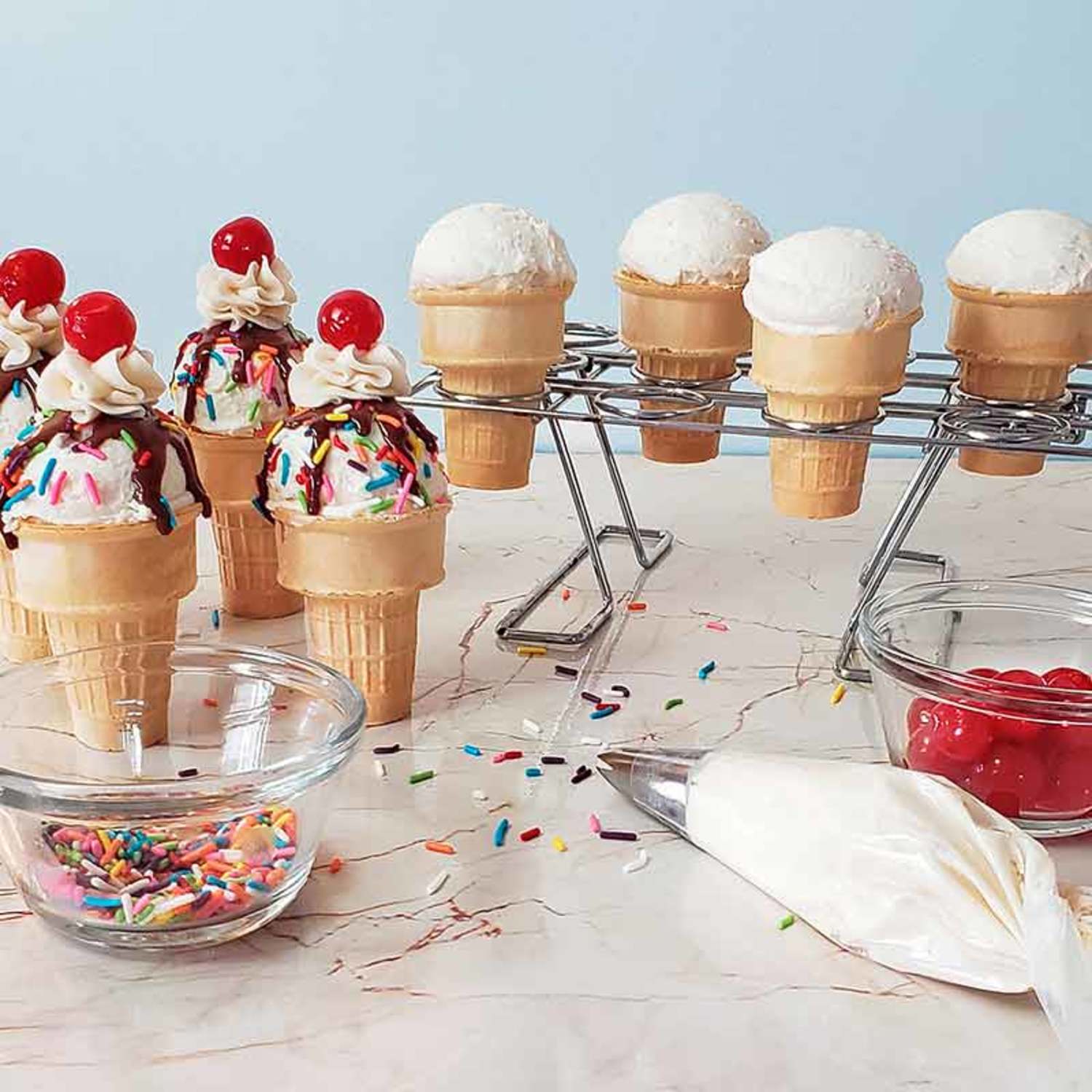 DISPLAY TRAY - MINI CONE, CAKE POPS, MINI ICE CREAM ON A STICK