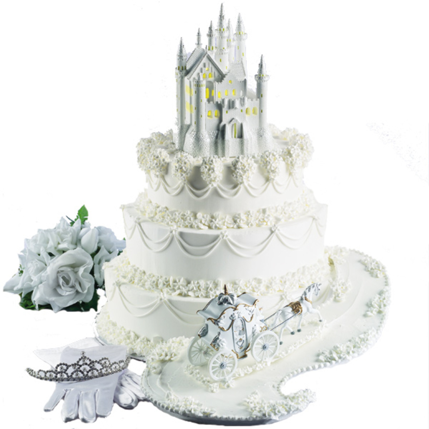 The Fairy Tale Begins Castle Cake