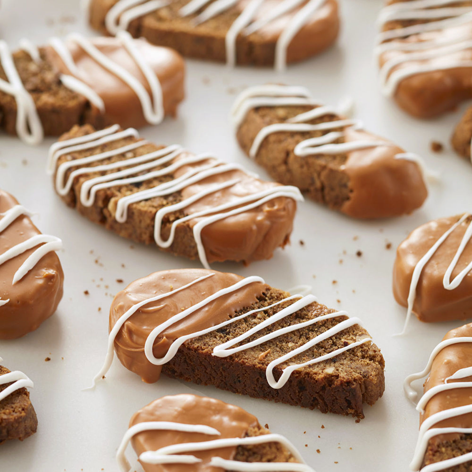 Salted Caramel Latte Biscotti