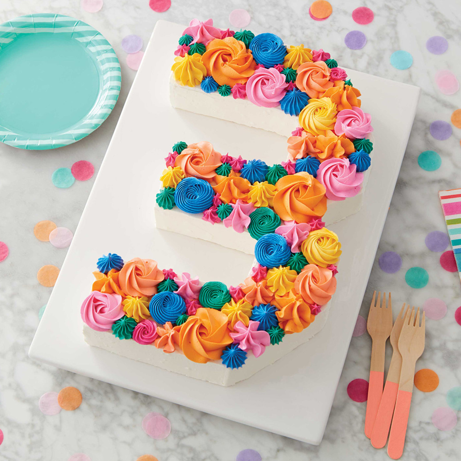 3 number cake
