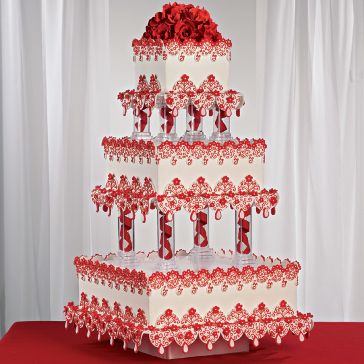 Wilton Edible Cake Topper, 8 Ounces, Red