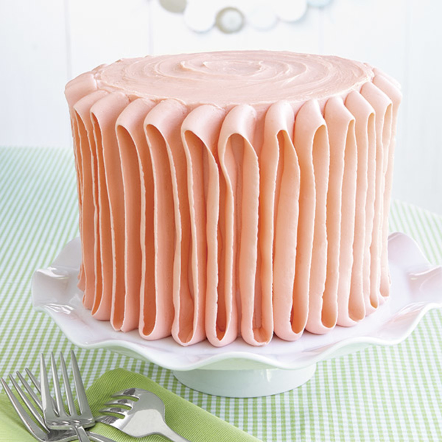 Plush Orange Ribbon Cake