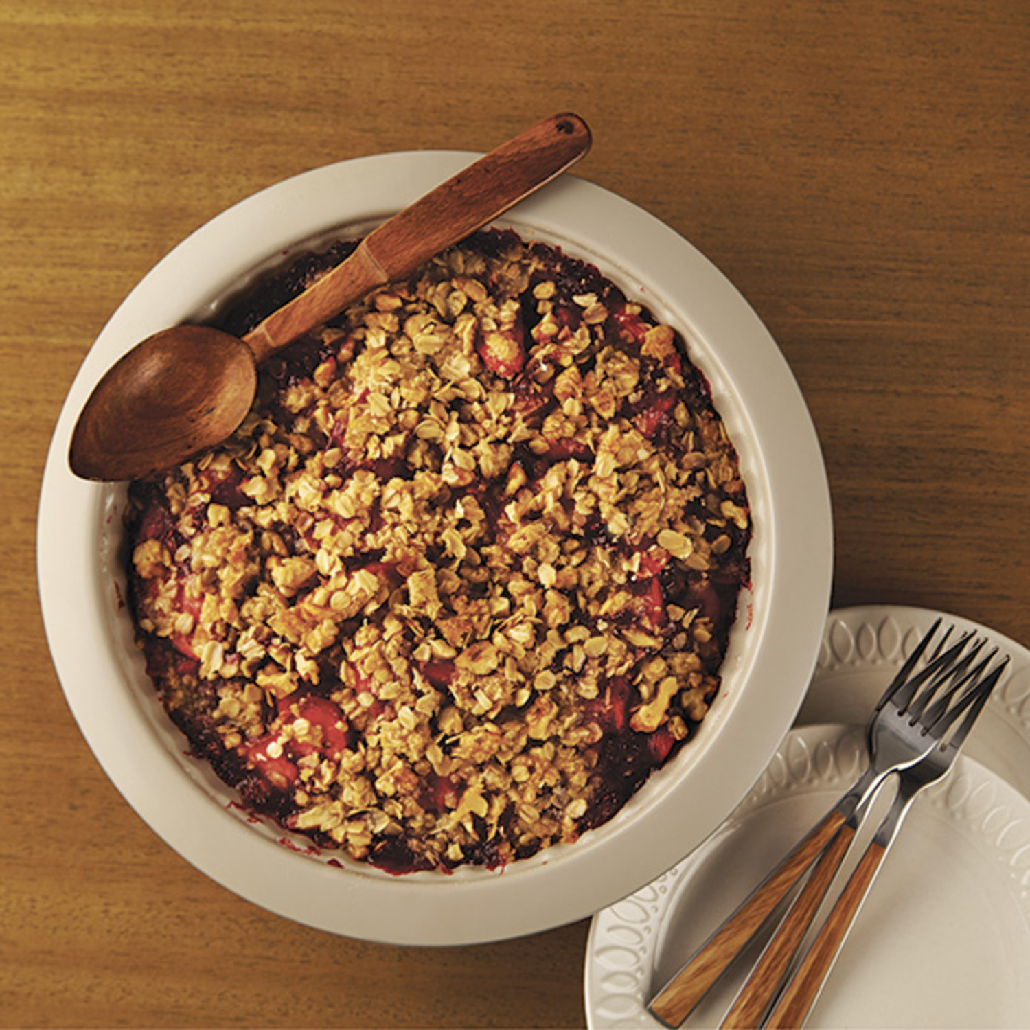 Raspberry Apple Crisp