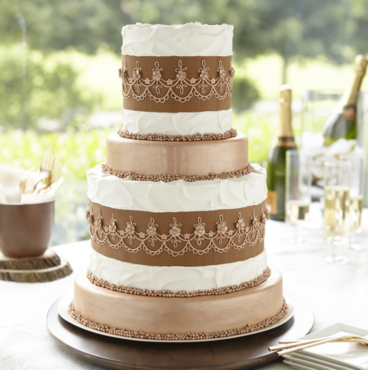 Textured Buttercream Wedding Cakes – Cravings Alisha's Cupcakes