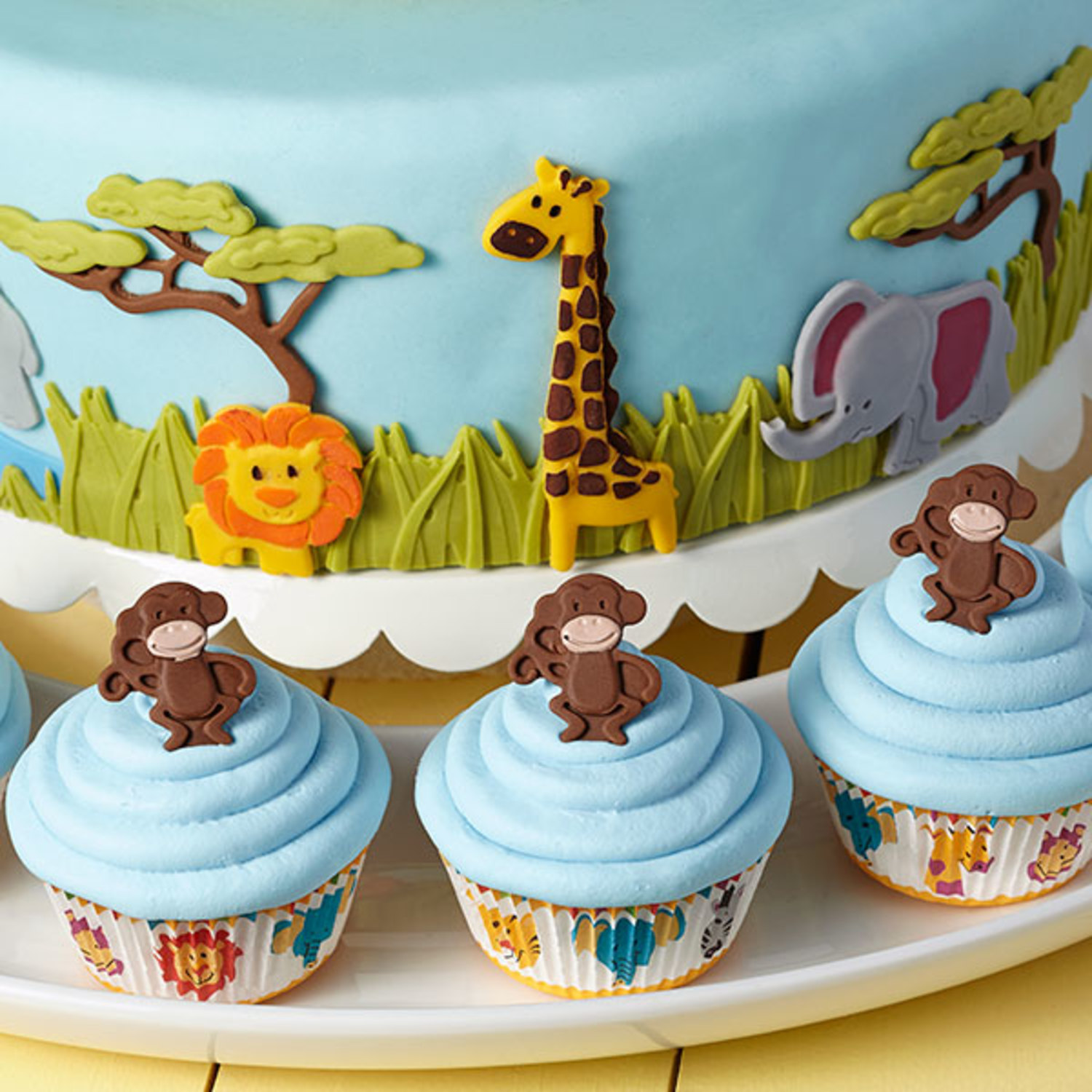 Baby Safari with Leaves Bundle, 7 Cute Animals – allybakeryuk