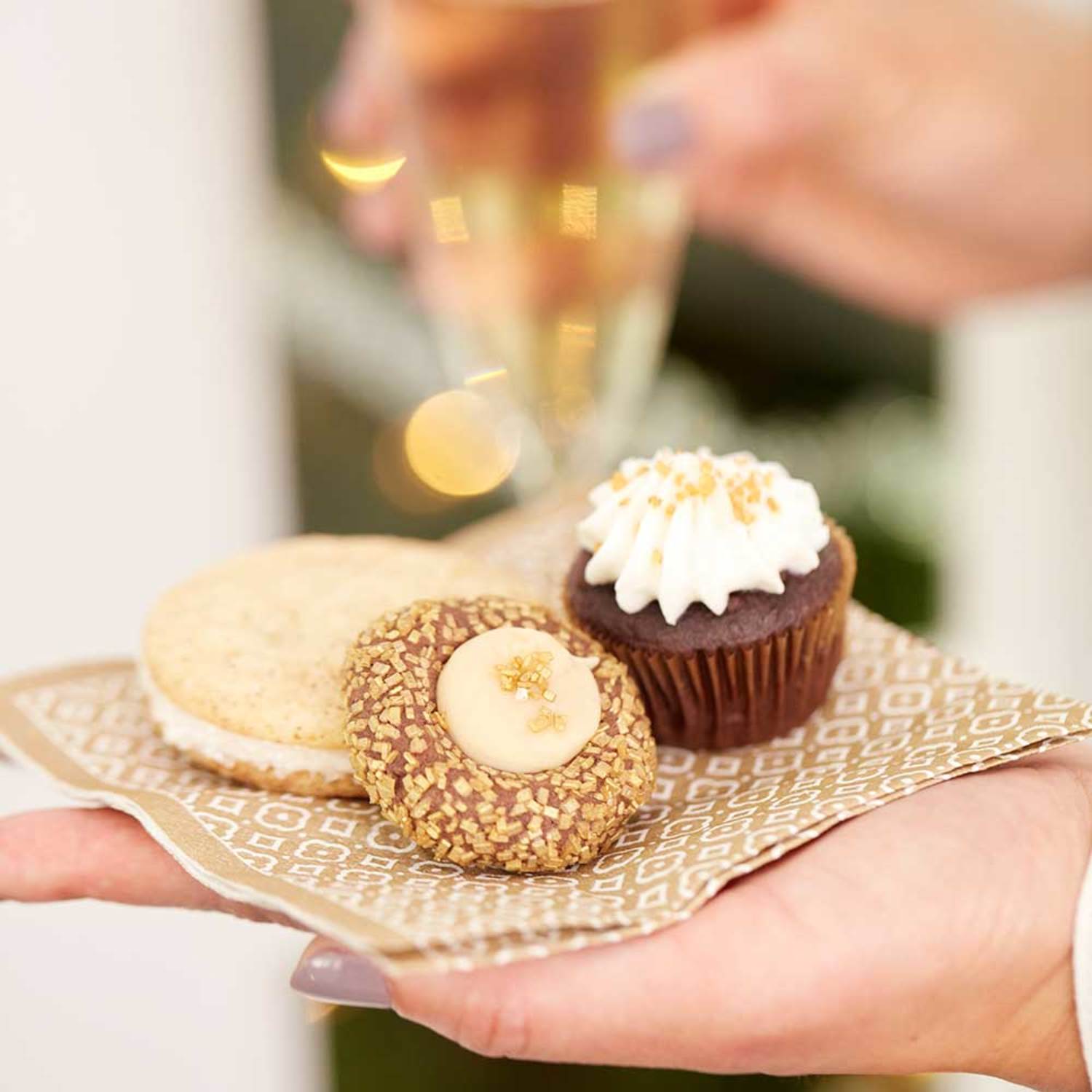 Chocolate and Irish Cream Thumbprint Cookies