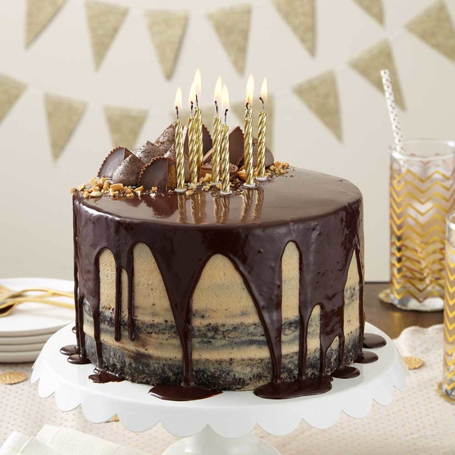 Reese's Peanut Butter Cup Cake (+Video) - The Country Cook
