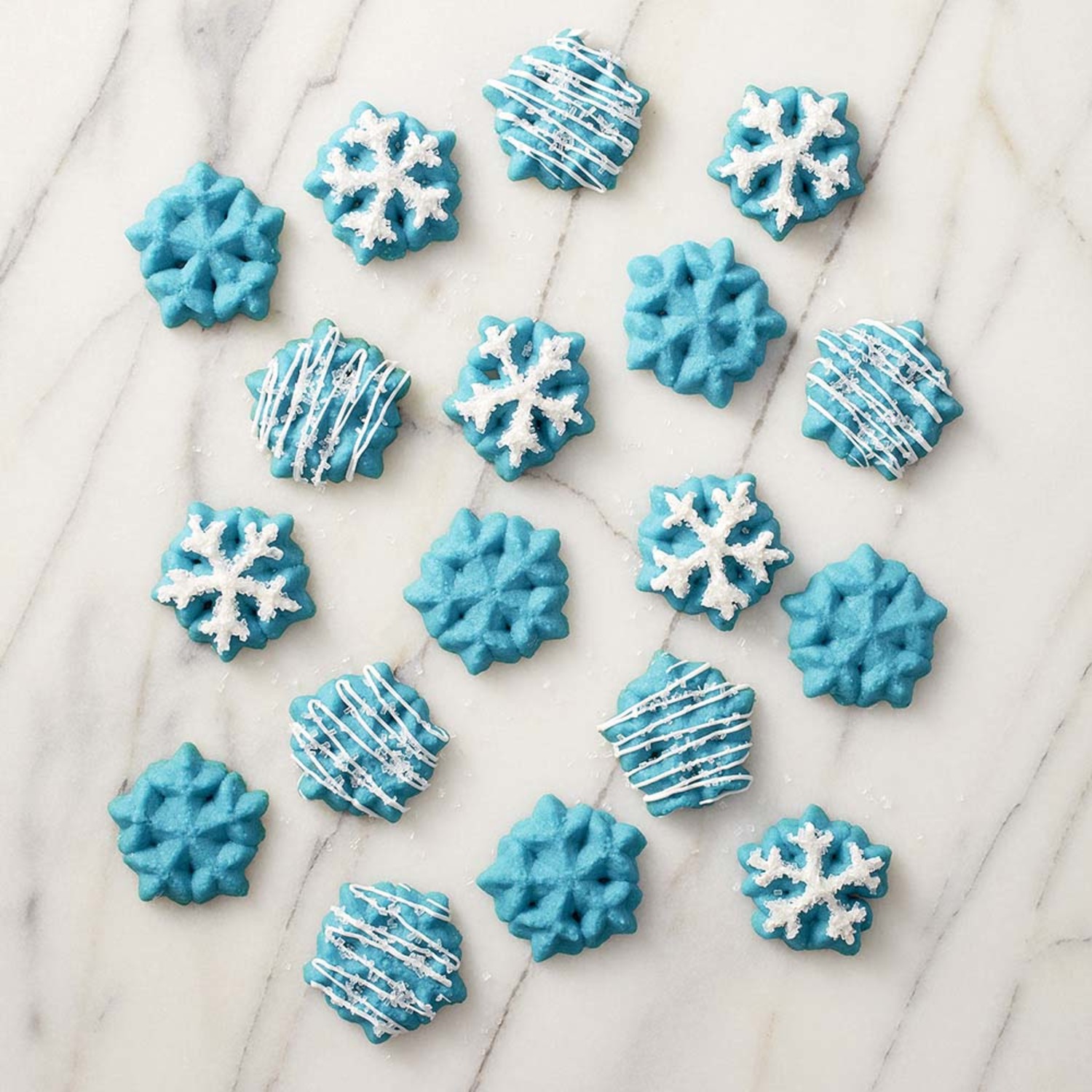 Sprinkle Snowflake Cookies - Wilton