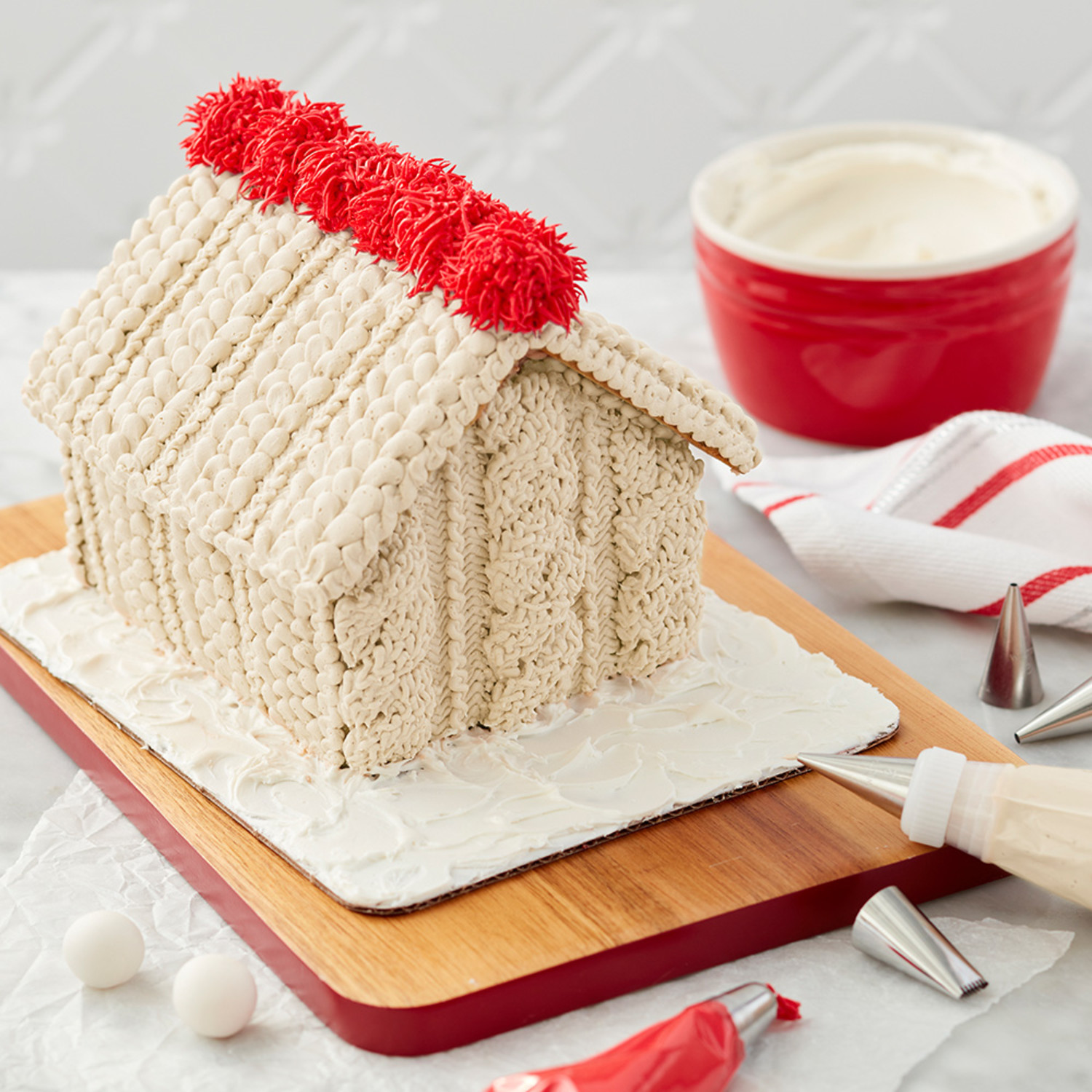 Knit Me a Cozy Gingerbread House