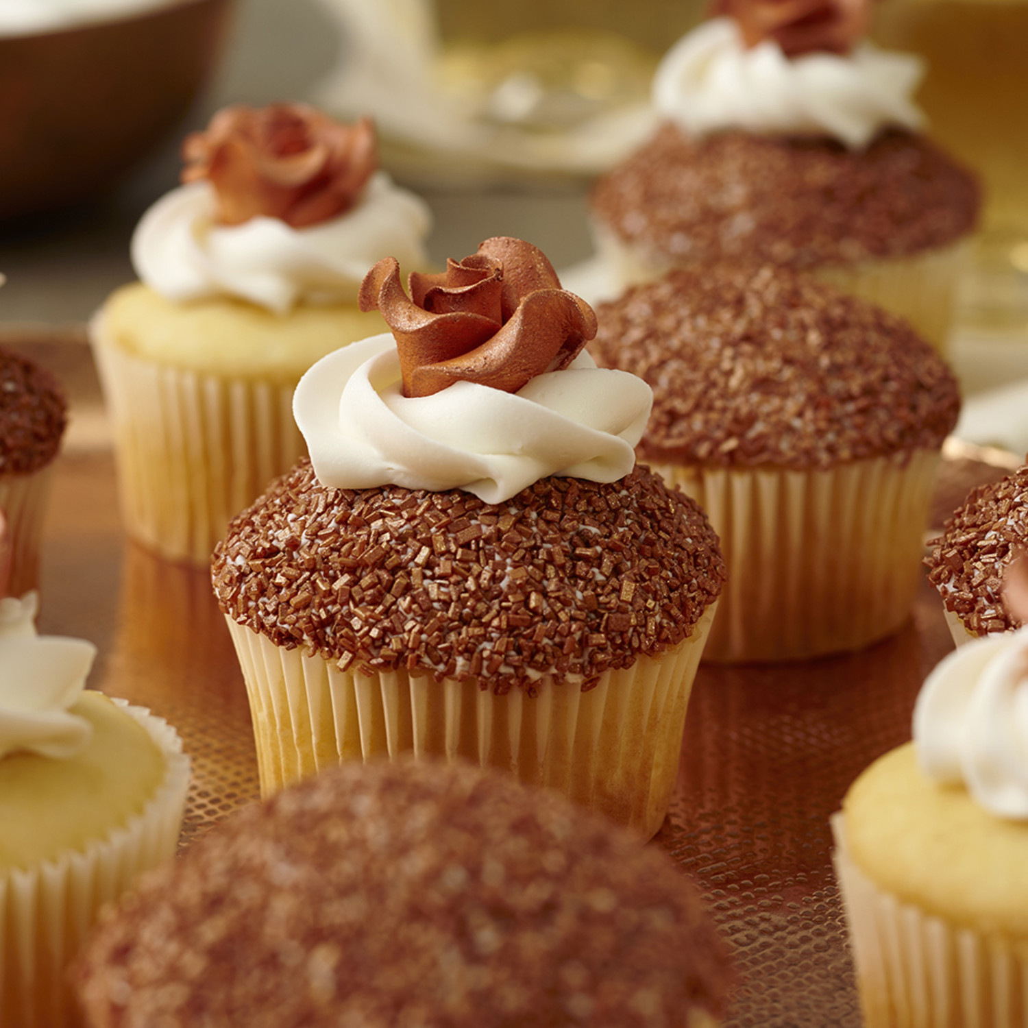 Classic Copper Cupcakes