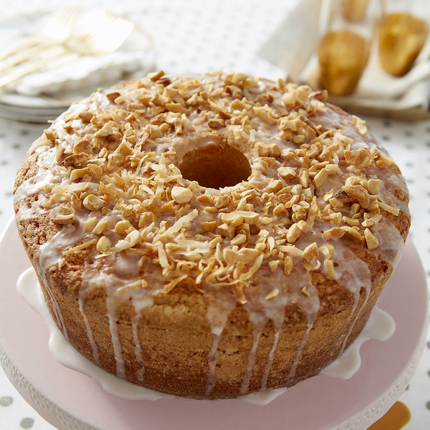 Banana-Coconut Crunch Cake Recipe