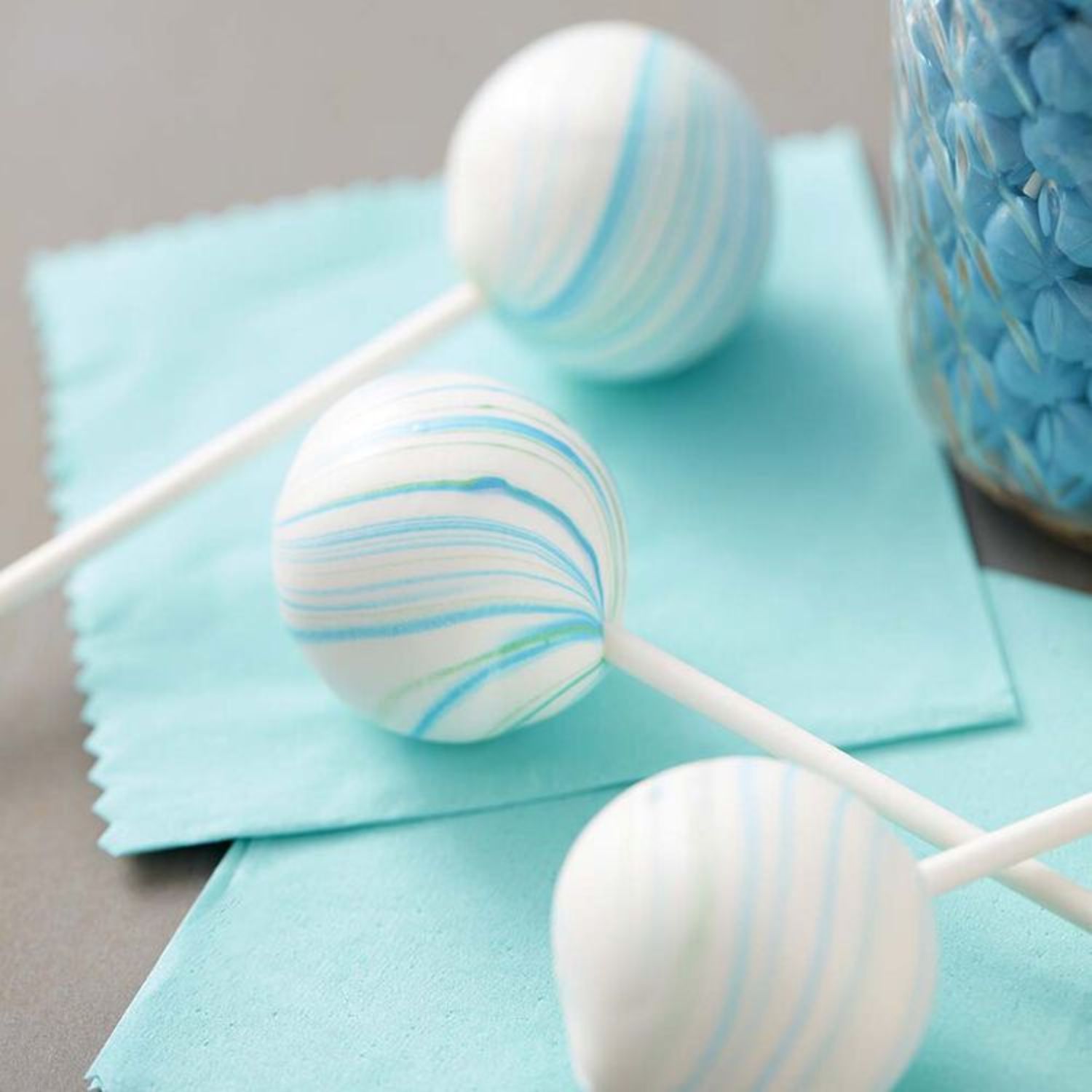 Pink & Blue Baby Shower Cake Pops