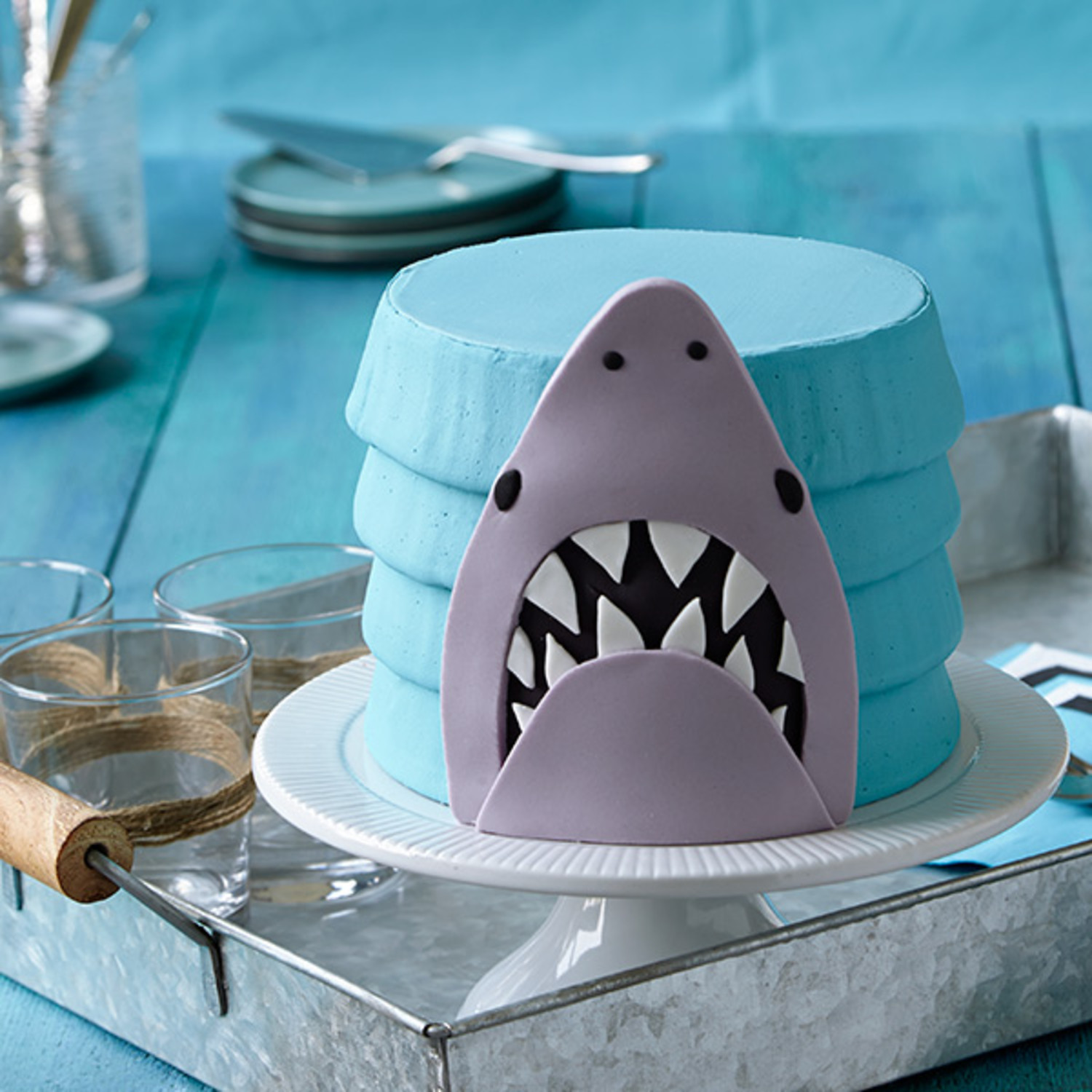 Shark Cake - Charity Fent Cake Design - Birthday Cakes