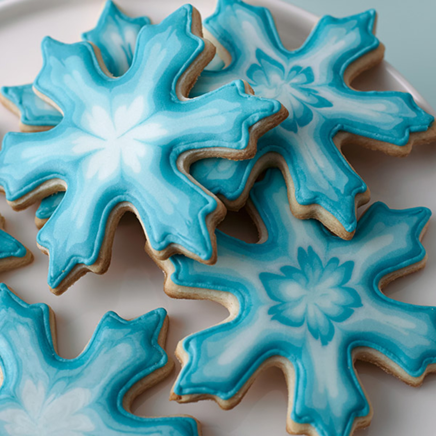 Patterned Snowflake Cookies