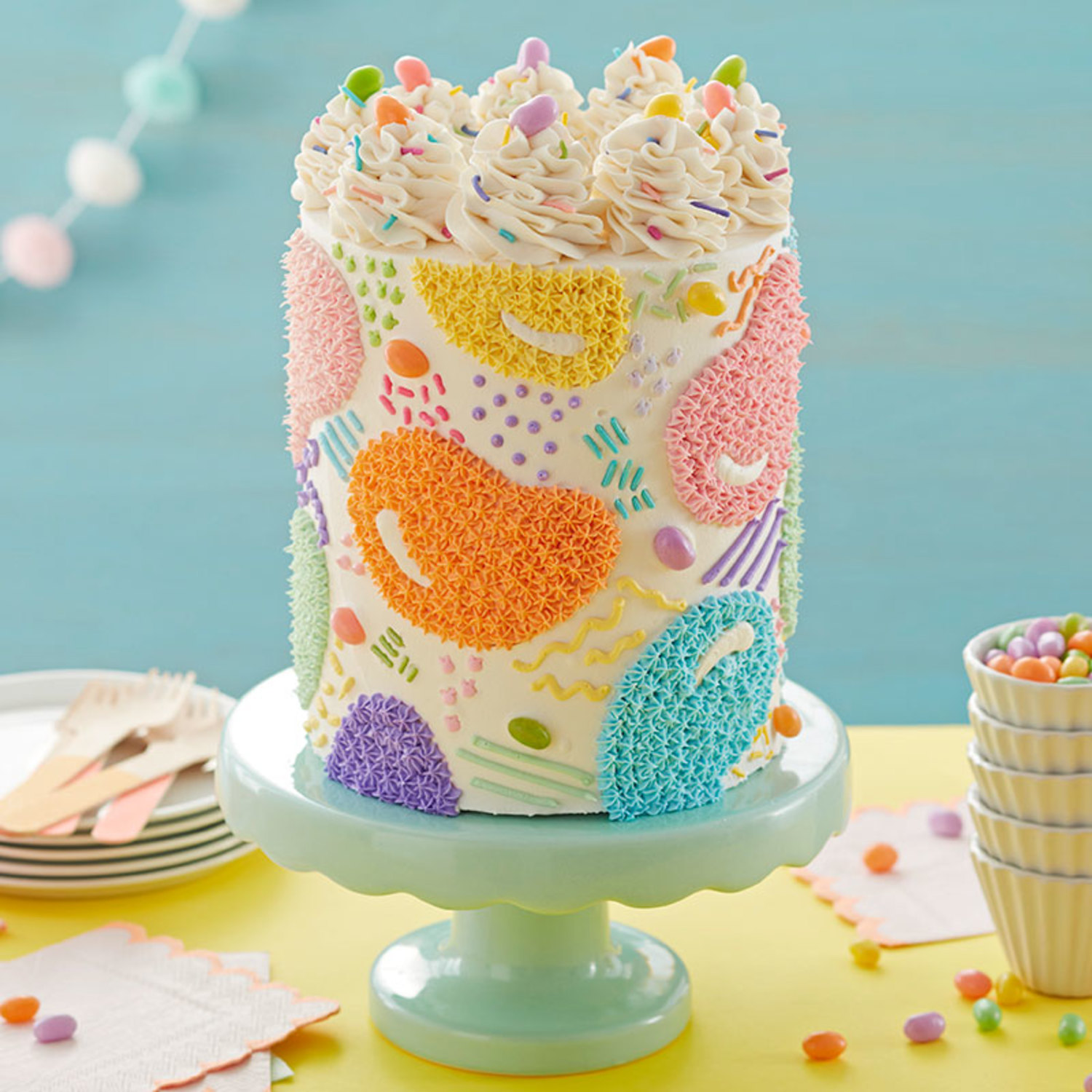 Star Fill-In Jellybean Cake