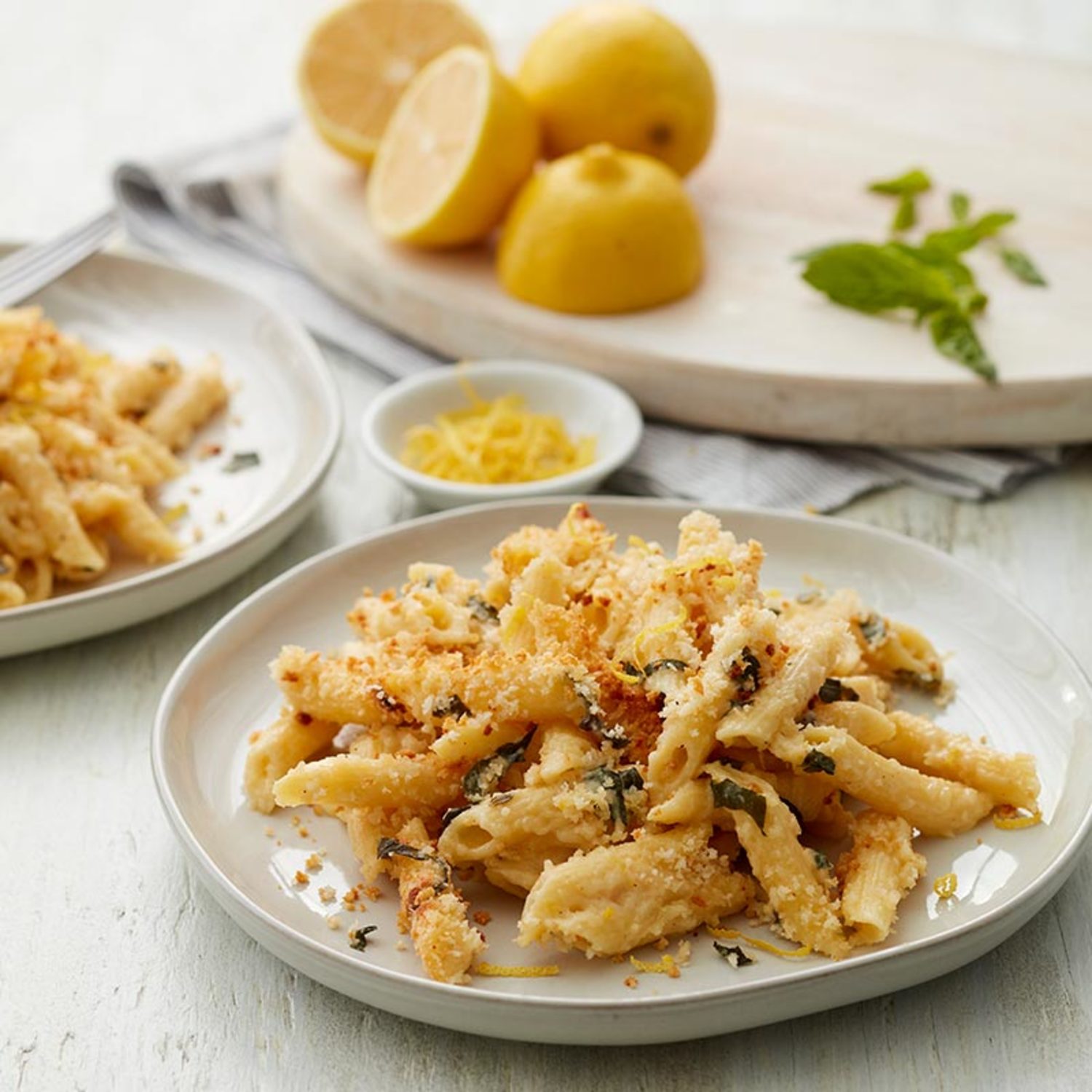 Creamy Lemon and Basil Pasta