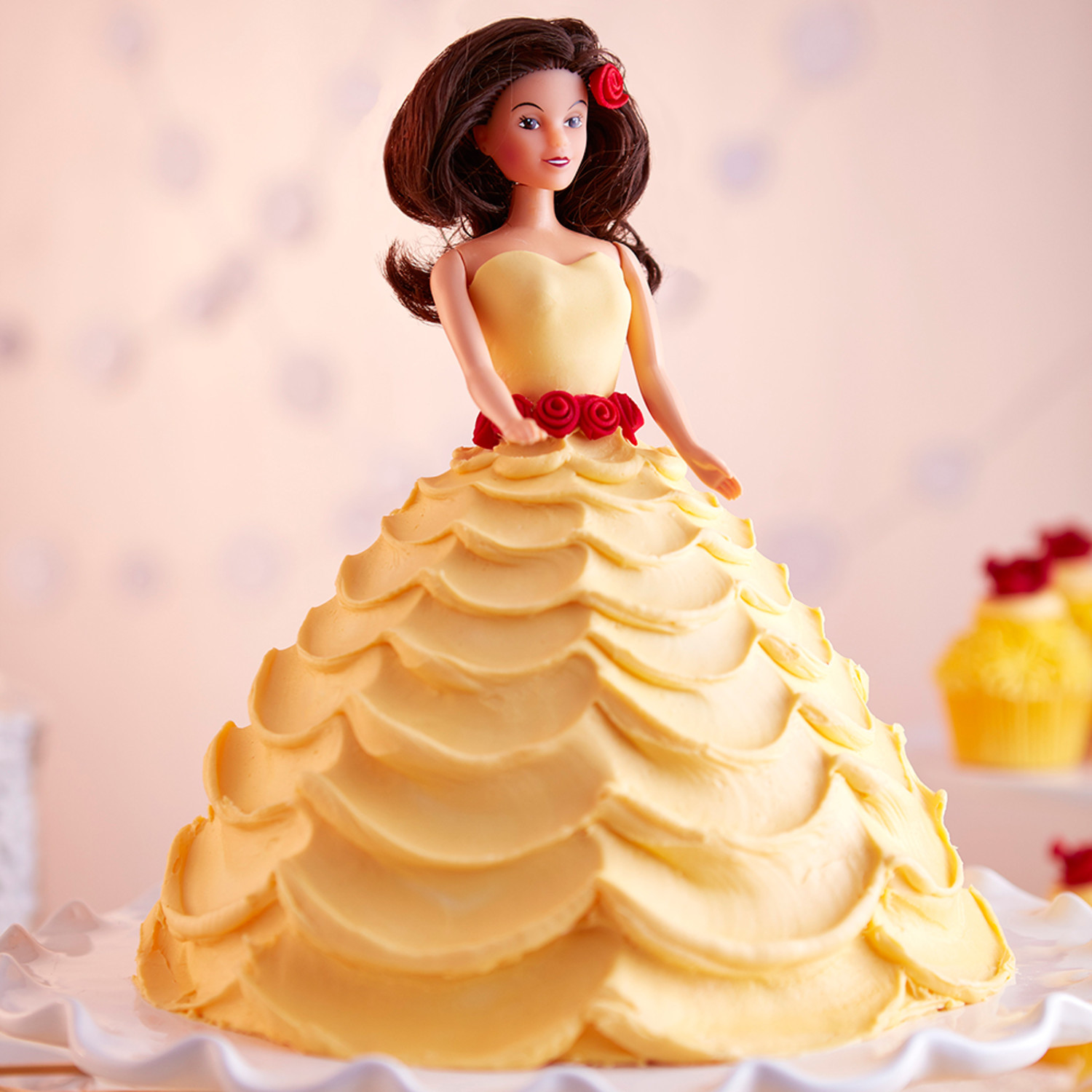 PINK BARBIE DOLL CAKE