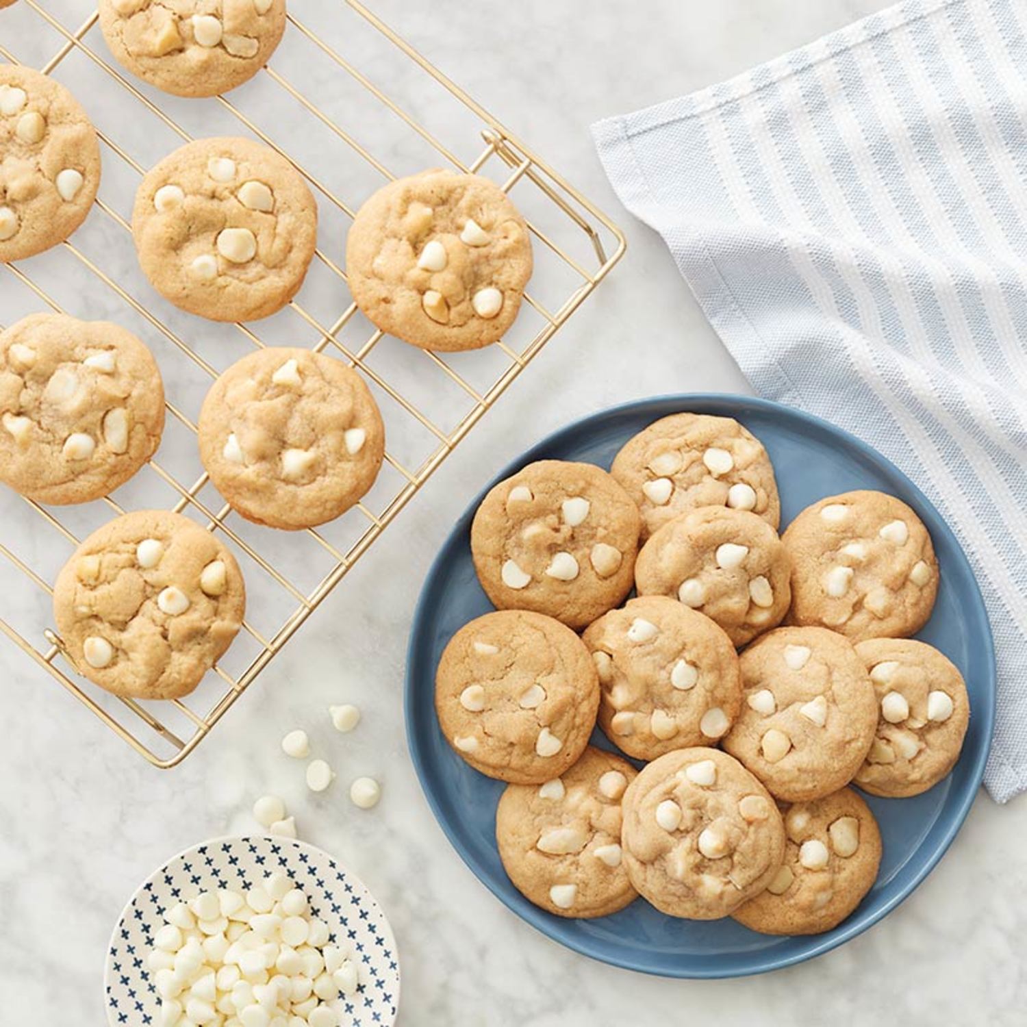 White Chocolate Macadamia Nut Cookies, Cookie Basket