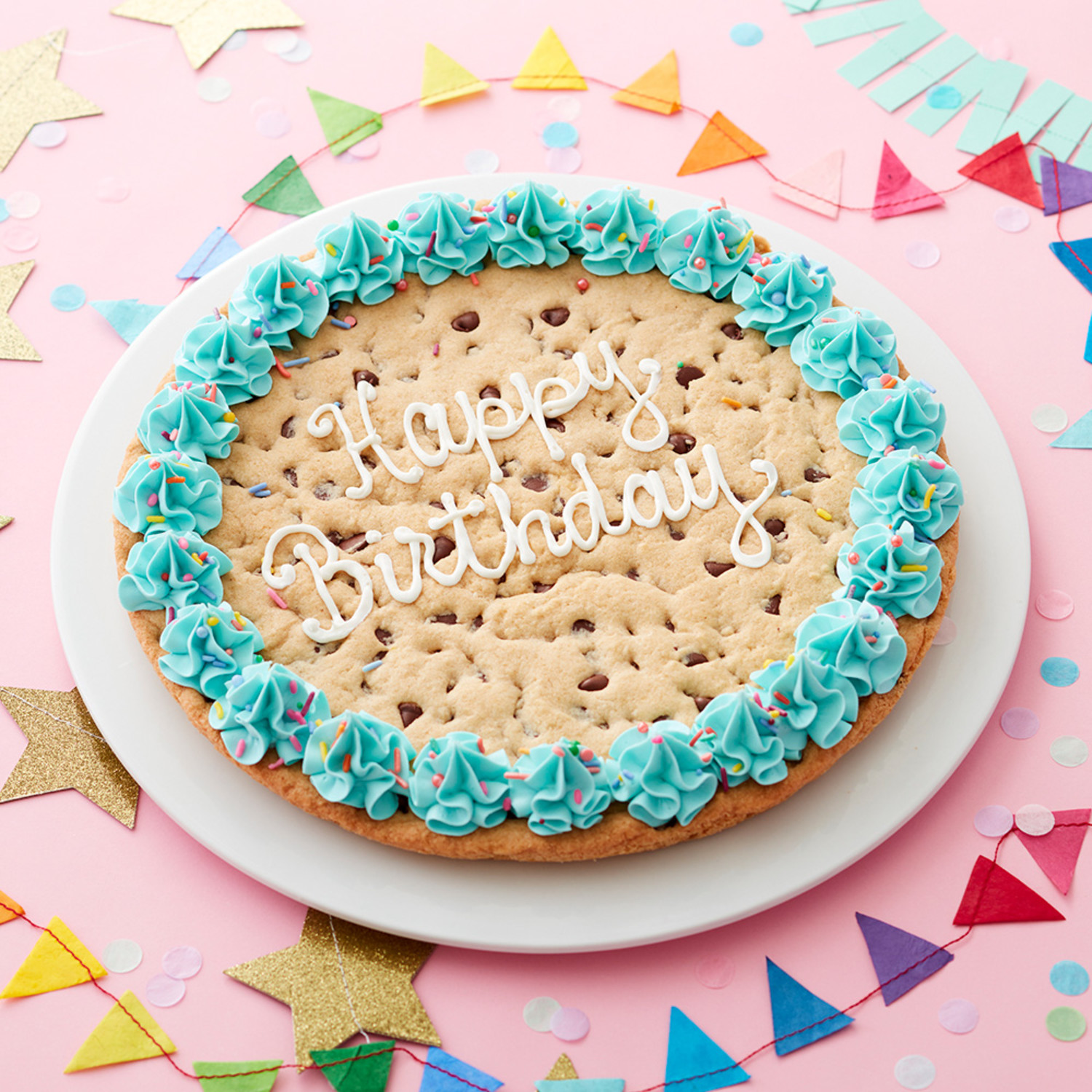 EASY Birthday Cookie Cake ~ two sugar bugs