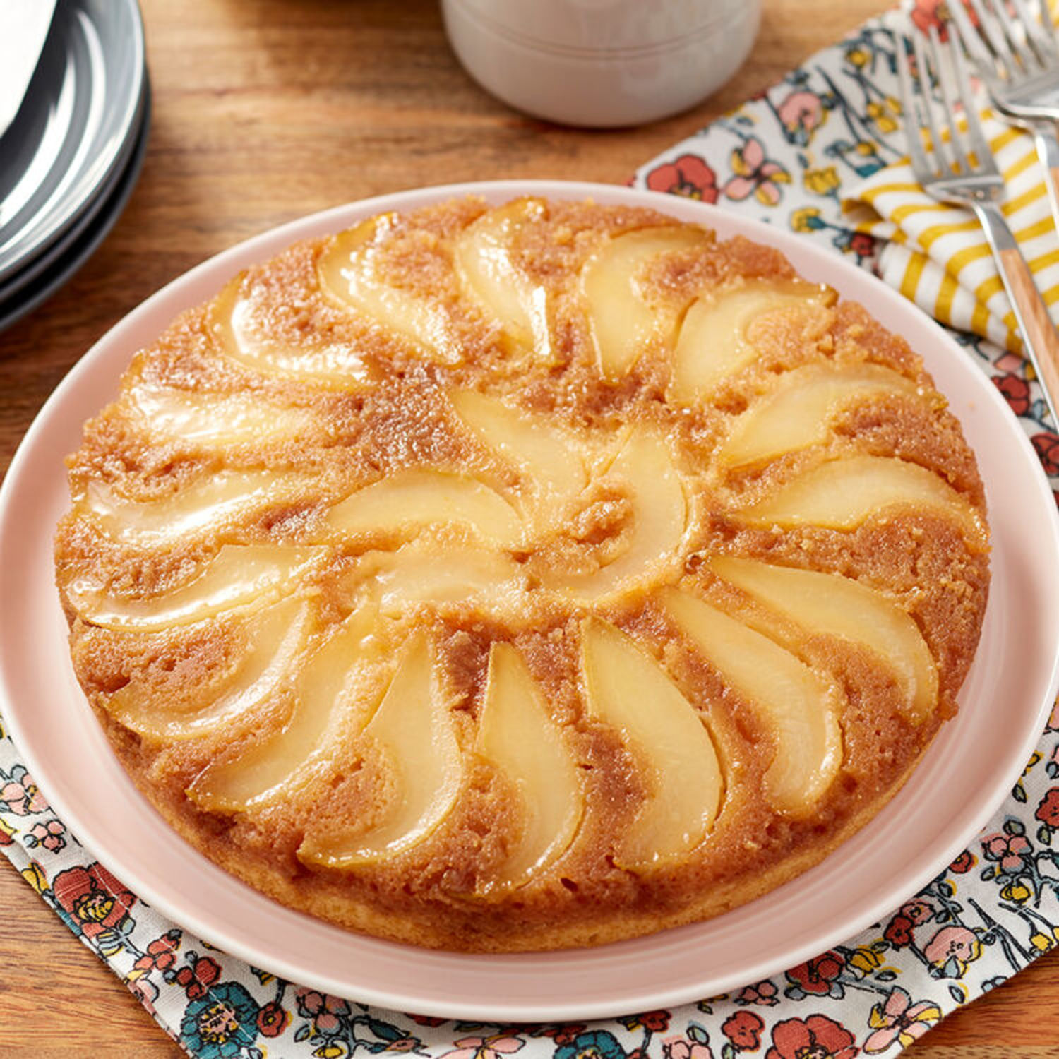 Easy Pear Upside Down Cake