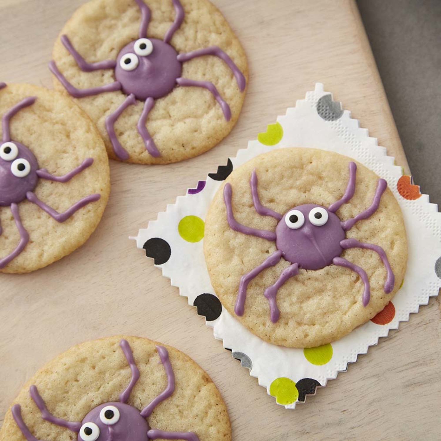 Halloween Spider Sugar Cookies