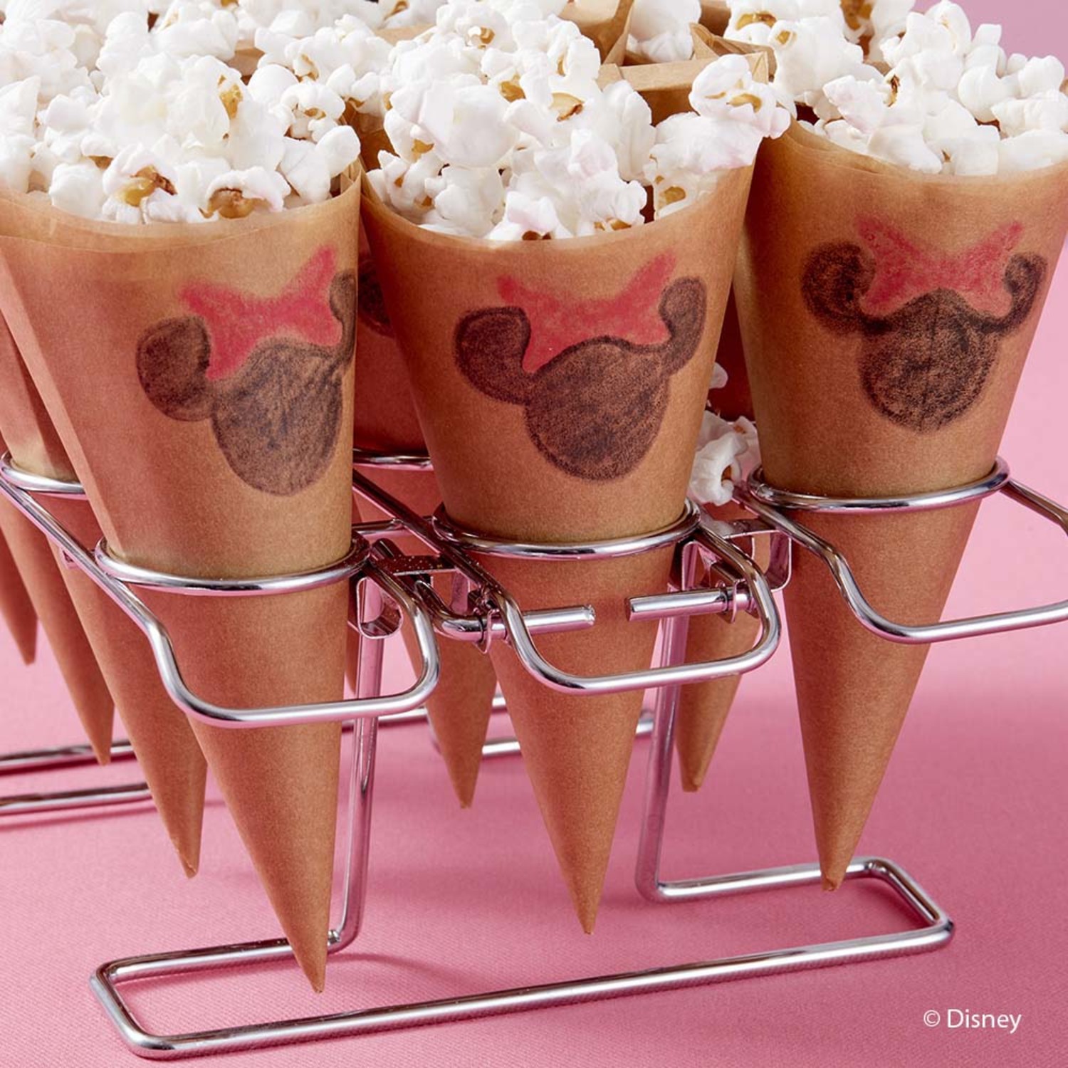 Minnie Mouse Popcorn Cones