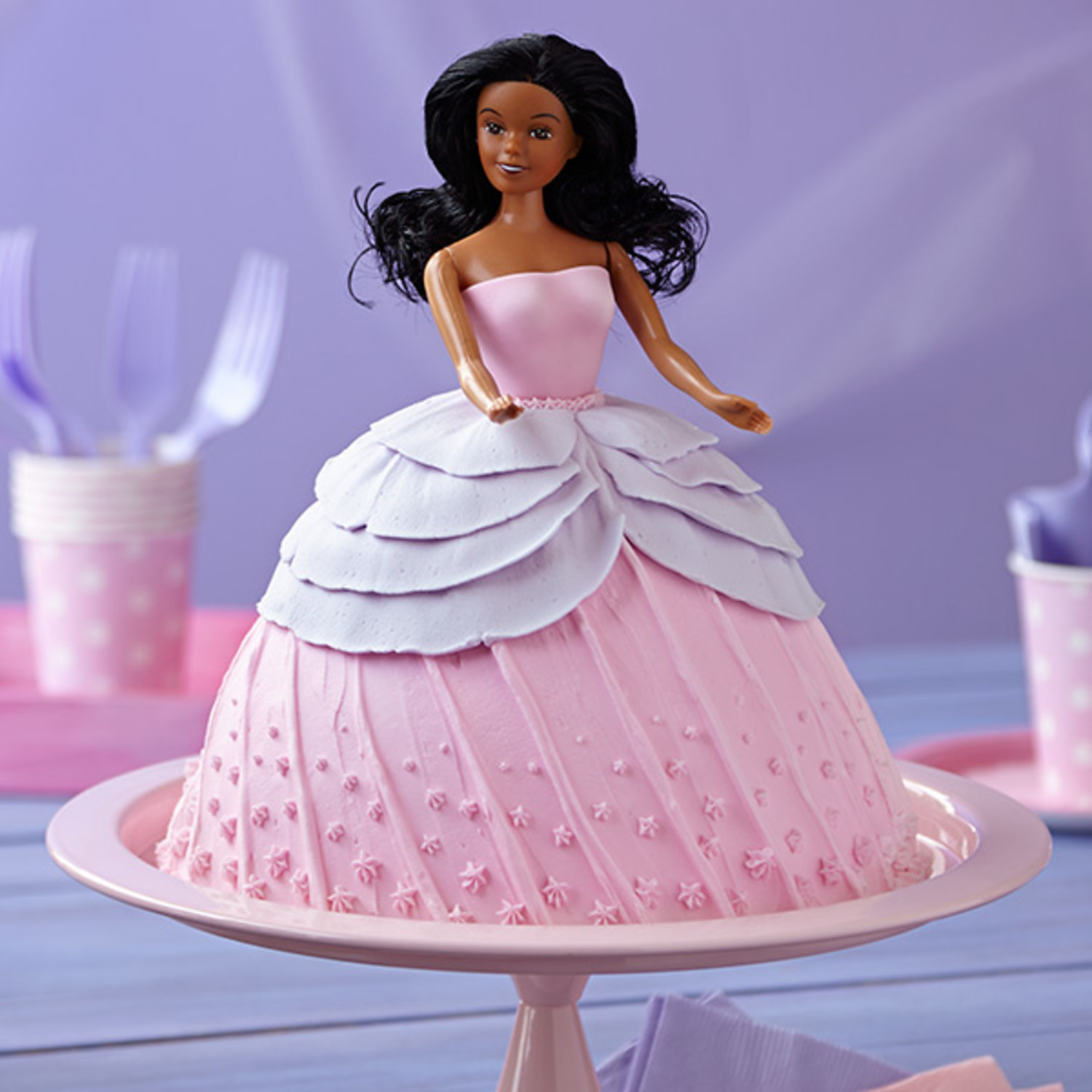 Doll in Pink Dress Cake