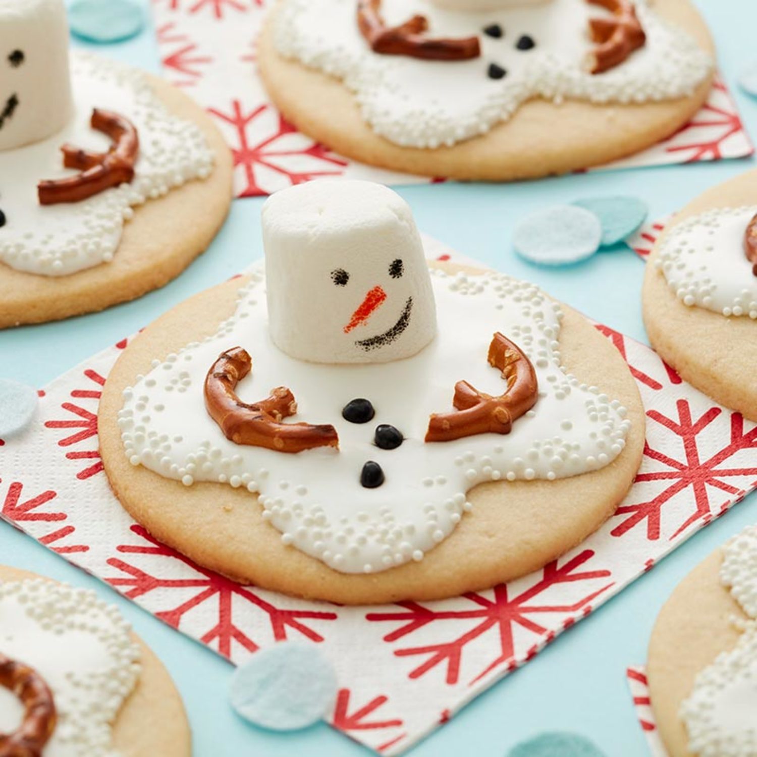 Easy Melting Snowman Cookies