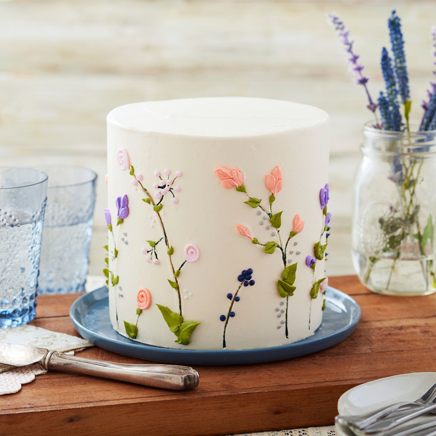 Floral Cake - 1114 – Cakes and Memories Bakeshop