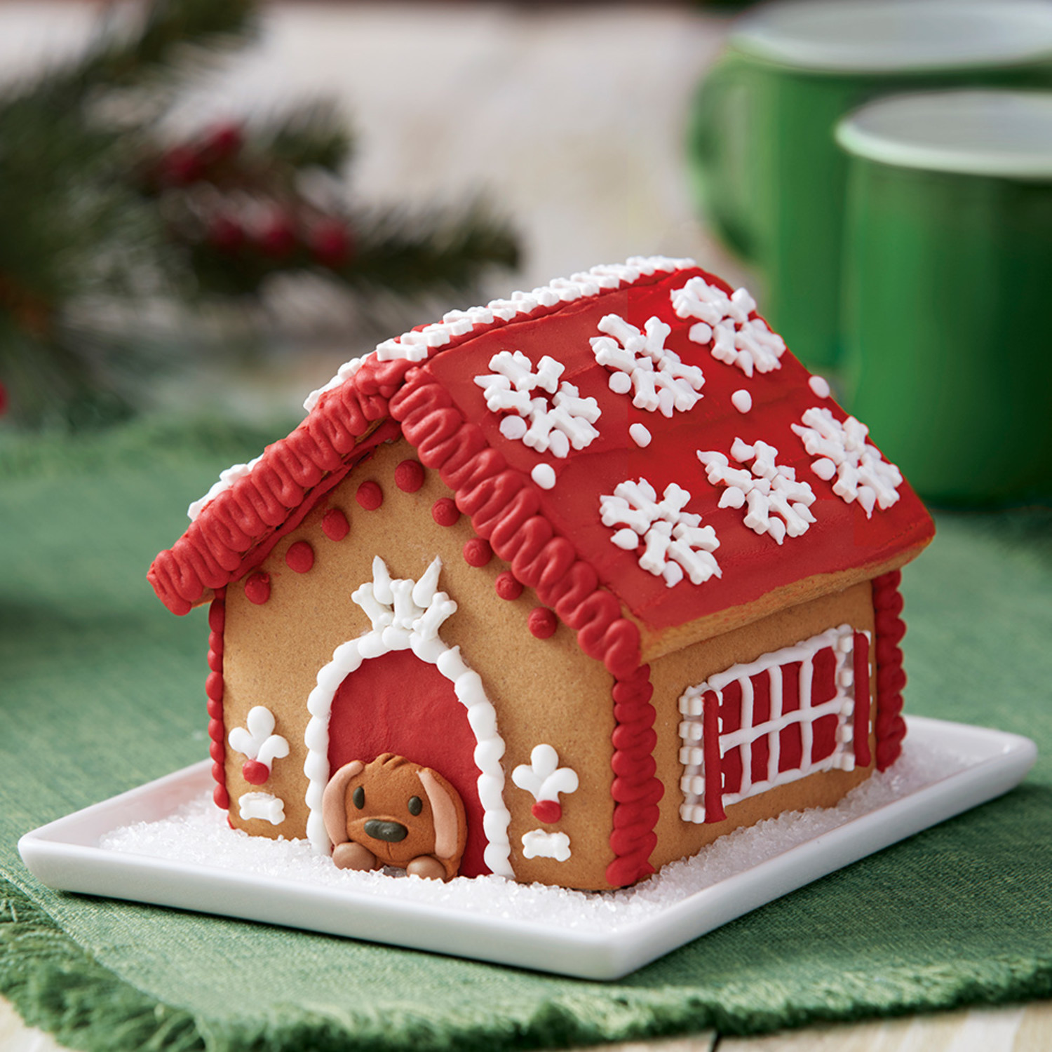 How to Make a Puppy for Christmas Gingerbread Doghouse