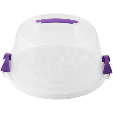 Cake and Cupcake Carrier, Fits 10 inch Cake or 13 Standard Cupcakes