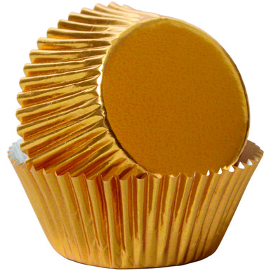 Mini Gold Foil Cupcake Cups - The Peppermill