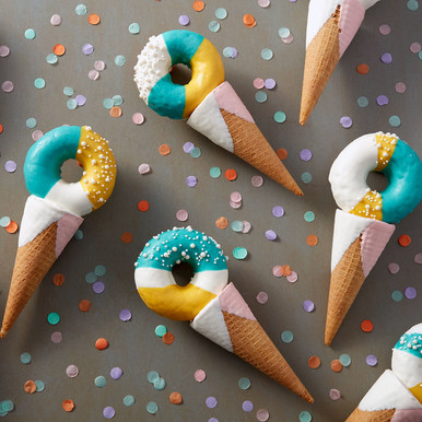 Retro Style Donut Cones - Wilton-image