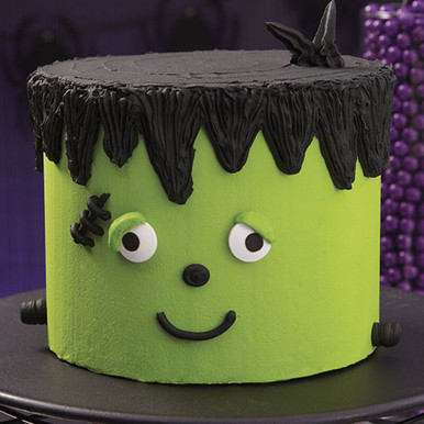 Easy Halloween Frankenstein Cake