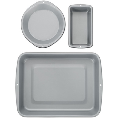 Wilton Non-Stick Steel Cake and Cupcake Bakeware Set, 3-Piece