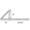 Aluminium Triangular Edge Trim-2.5m