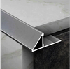 Triangular tile trim can also be used as a stair/step edging profile between step tread and riser with ceramic or stone tiles.