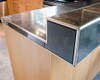 Quadrant tile trim  and corners used finish the tile edges on countertop and raised ledge