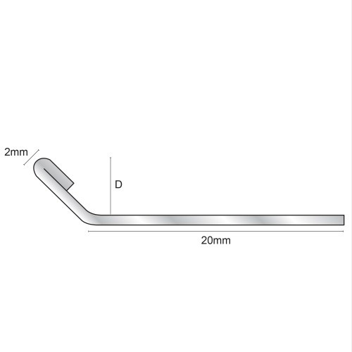 135 Degree Stainless Steel Angle Edge Trim-2.5m