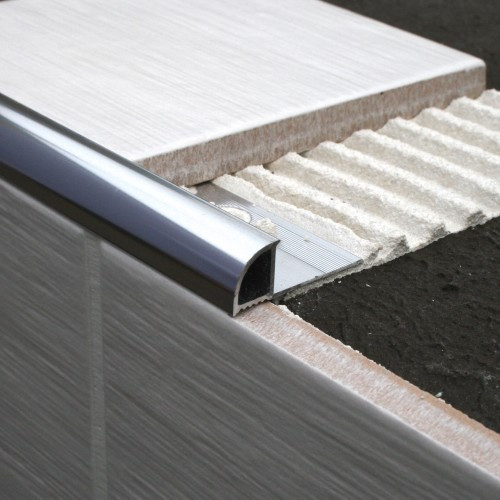 Aluminium Quadrant Tile Trim – 2.5m | Rounded Edge Protection