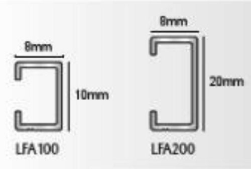 Flat Line Listello Tile Trim-2.5m