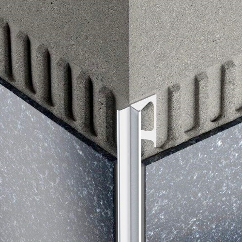 Tile Corner trim  that provides a cleft square finish to tile external corners, protects tile edges, at the same time forms an elegant finishing touch to the corners of columns or the joins between walls and ceilings.