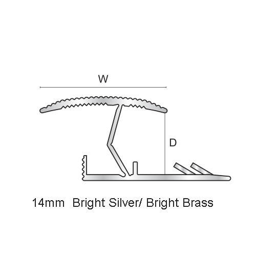 Aluminium Z Bar For Carpet/ Laminate/ Tile